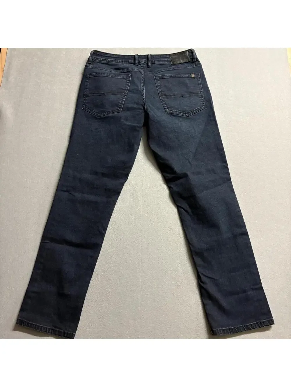 Buffalo David Bitton Jackson-X Jeans Mens 34x32 Straight Stretch Dark Wash Blue
